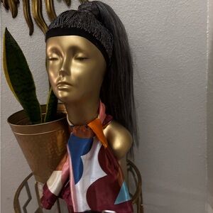 Stylish Black Ponytail Wig